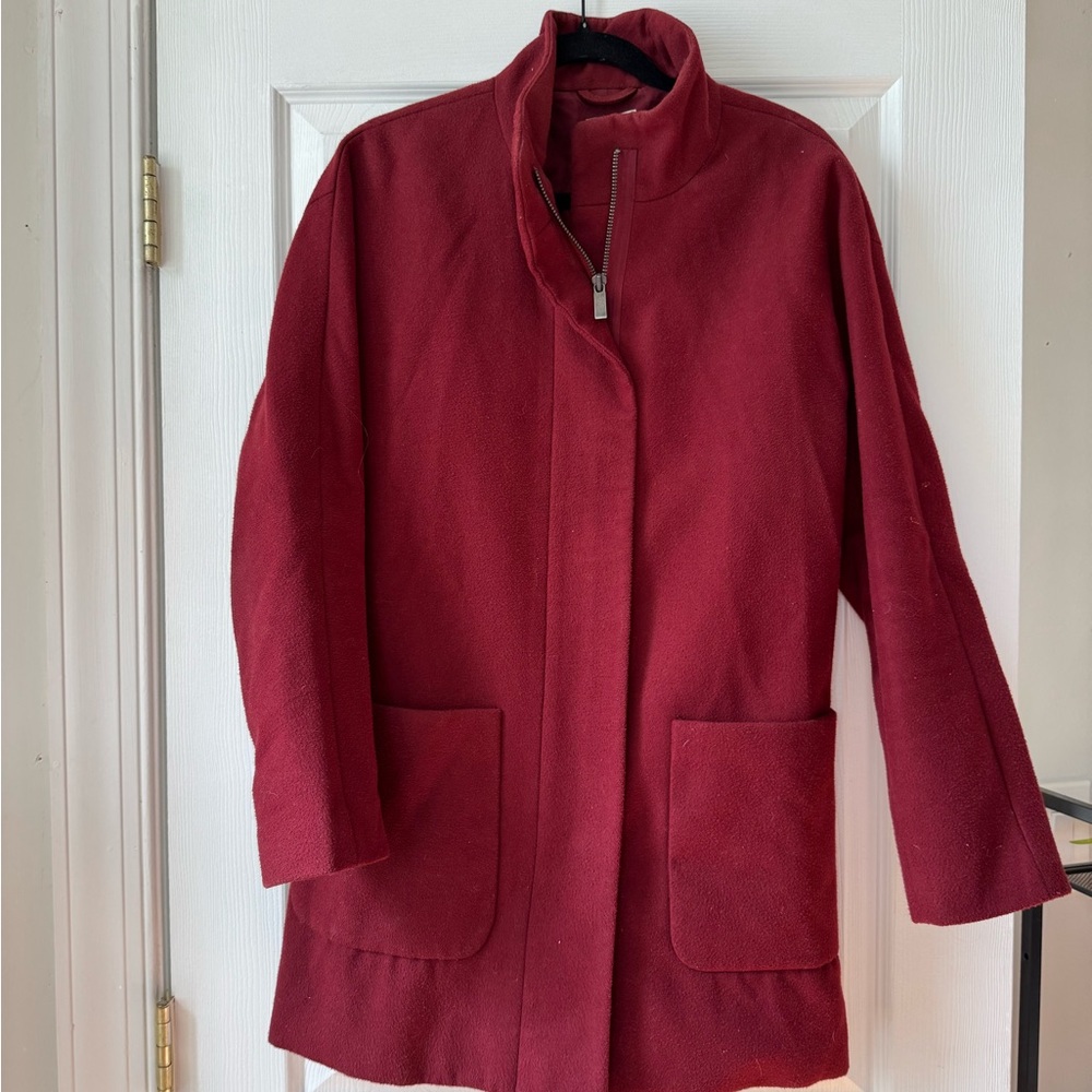 Old Navy Women's Red Cocoon Top Coat, Size M